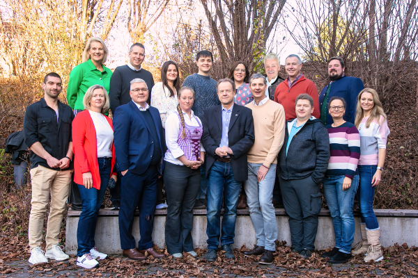Gruppenbild mit FWG-Kandidaten für die Gemeinderatswahl